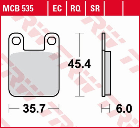 Klocki Hamulcowe TRW MCB535EC