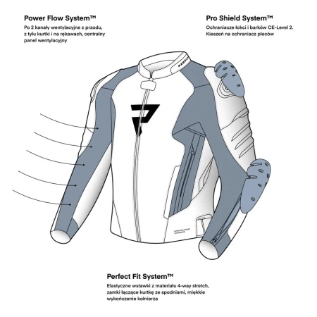 Kurtka Skórzana Motocyklowa REBELHORN VELOCE CAMO BLACK FLUO RED