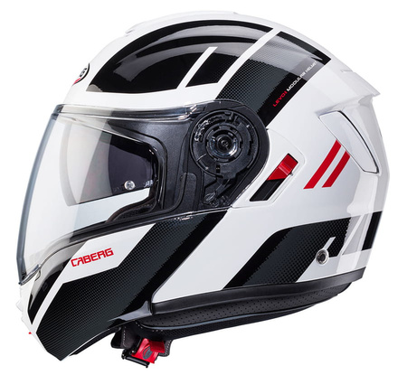 Kask Szczękowy Caberg Levo X Manta White Grey Red