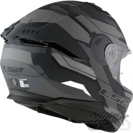 Kask Motocyklowy Integralny LS2 FF808 STREAM II SHADOW TITAN GREY