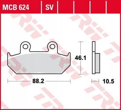 Klocki Hamulcowe TRW MCB624SV