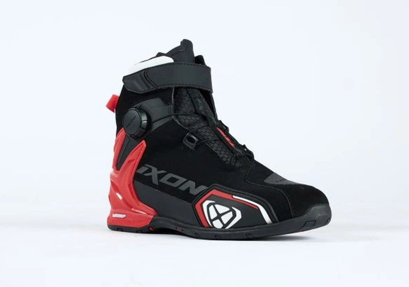 Buty IXON BULL 2 WP CZARNE CZERWONE BIAŁE
