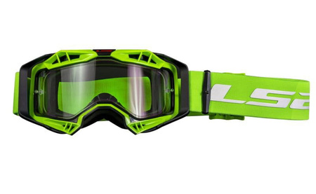 Gogle Enduro Motocross LS2 Aura Black Green Clear
