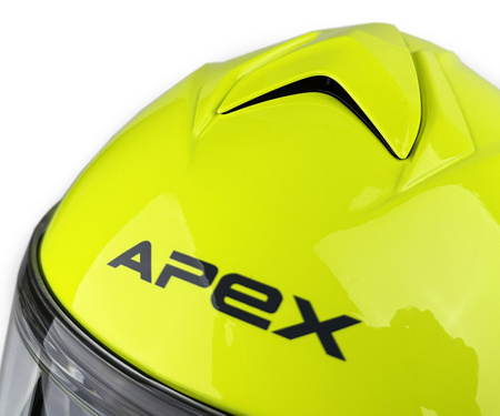 Kask Szczękowy Apex MI100 SOLID FLUO
