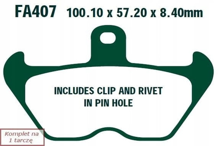 Klocki Hamulcowe EBC FA407HH