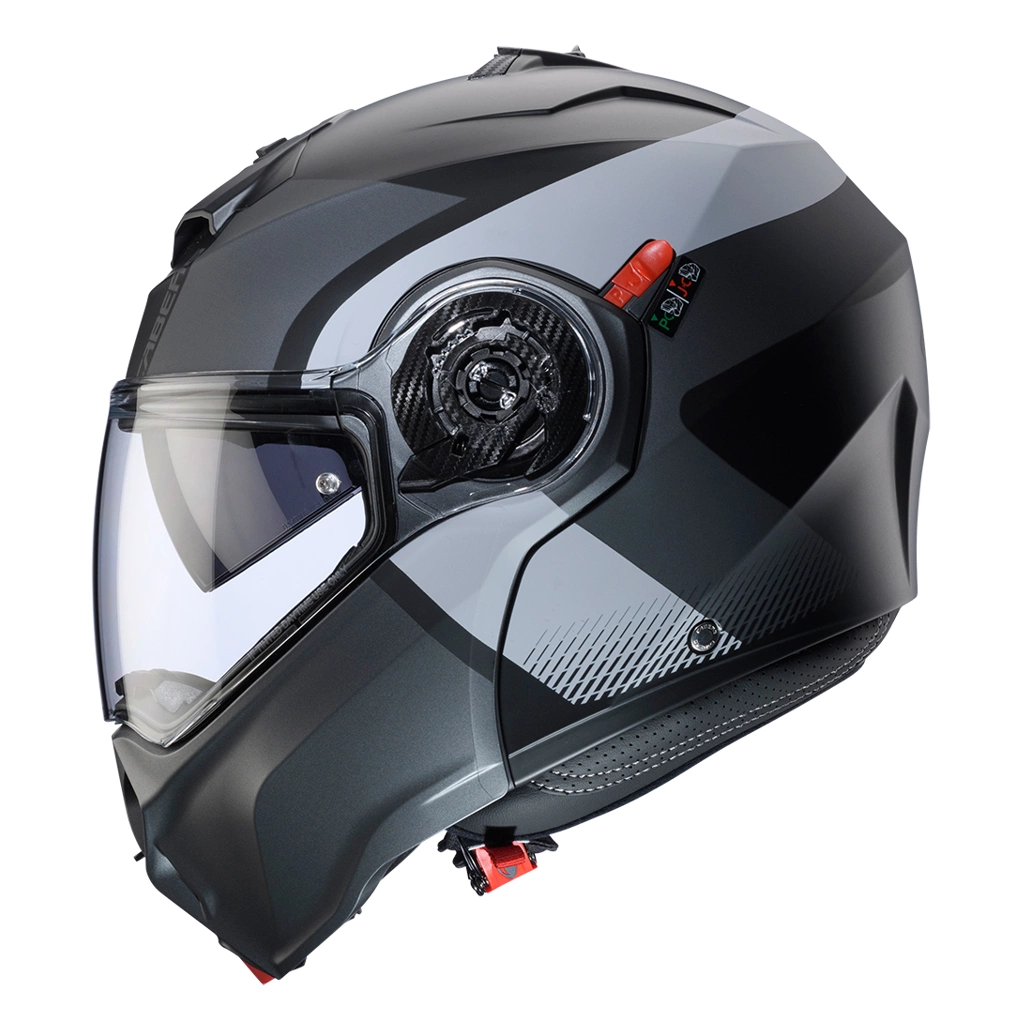 Kask szczękowy motocyklowy CABERG DUKE EVO Szaro-czarny mat