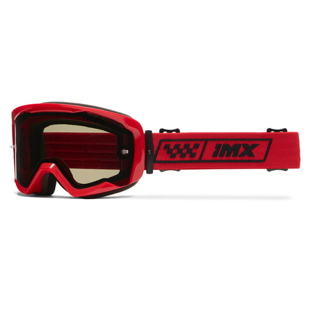 GOGLE IMX ENDURANCE RACE GOG RED (SZYBA DARK SMOKE + CLEAR)
