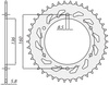 Zębatka Tylna Sunstar SUNR1-3637-42