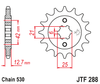 Zębatka Przednia JT JTF288.16