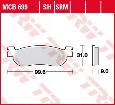 Klocki Hamulcowe TRW MCB699SH