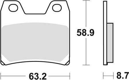 Klocki Hamulcowe TRW MCB725SH