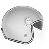 Kask Otwarty Motocyklowy NOX NP106 JET HERITAGE SOLID SILVER