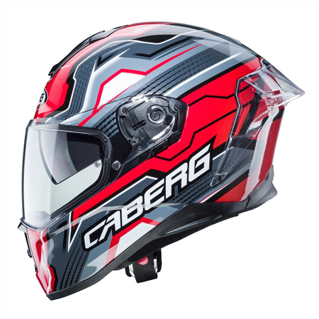 Kask Integralny Motocyklowy CABERG DRIFT EVO LB29 BLACK GREY RED