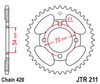 Zębatka Tylna JT JTR211.39