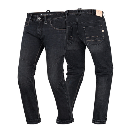 Jeansy Motocyklowe SHIMA DEVON MEN BLK LONG