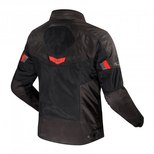 Kurtka tekstylna LS2 GARDA AIR Czarno-czerwona