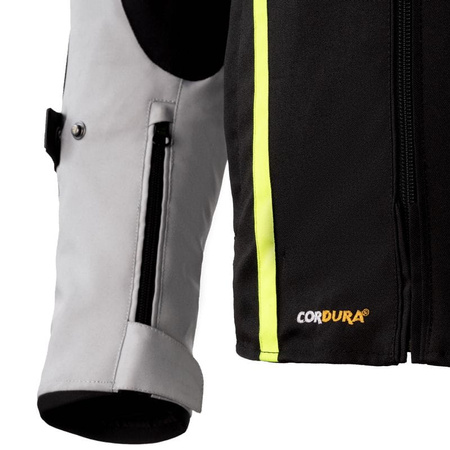 Męska Kurtka Rebelhorn Borg Grey Black Fluo Yellow