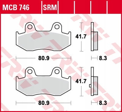 Klocki Hamulcowe TRW MCB746