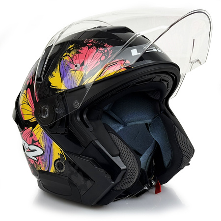 Kask Otwarty LS2 OF618 Verso II Wingz black yellow