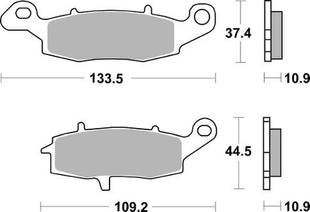 Klocki Hamulcowe SBS 886LS