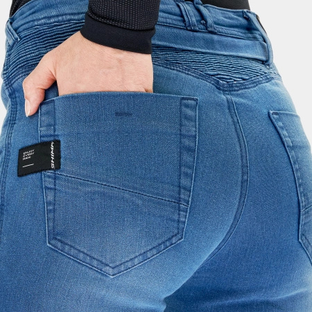 Damskie Jeansy Motocyklowe SHIMA ZENITH BLUE dżinsowe niebieski