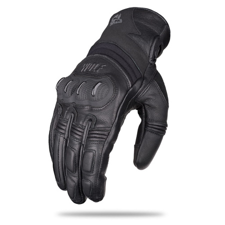 Rękawice Motocyklowe TW40 WOLF LETO skóra czarny