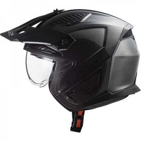 Kask Modułowy LS2 OF606 Drifter Jeans Titanium (z Odpinaną szczęką)