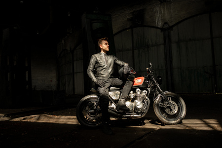 Kurtka Skórzana Motocyklowa SECA WANTED II BLACK