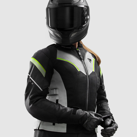 Kurtka tekstylna motocyklowa REBELHORN HIFLOW V LADY BLACK/GREY/FLUO