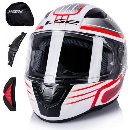 Kask Integralny LS2 FF353 Rapid II Circuit White Red