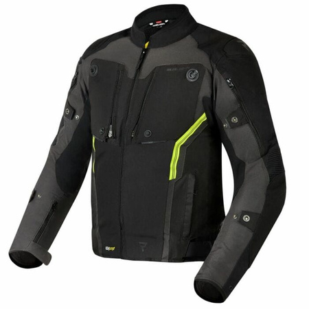 Męska Kurtka Rebelhorn Borg Black Dark Grey Fluo
