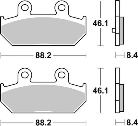 Klocki Hamulcowe SBS 182MS