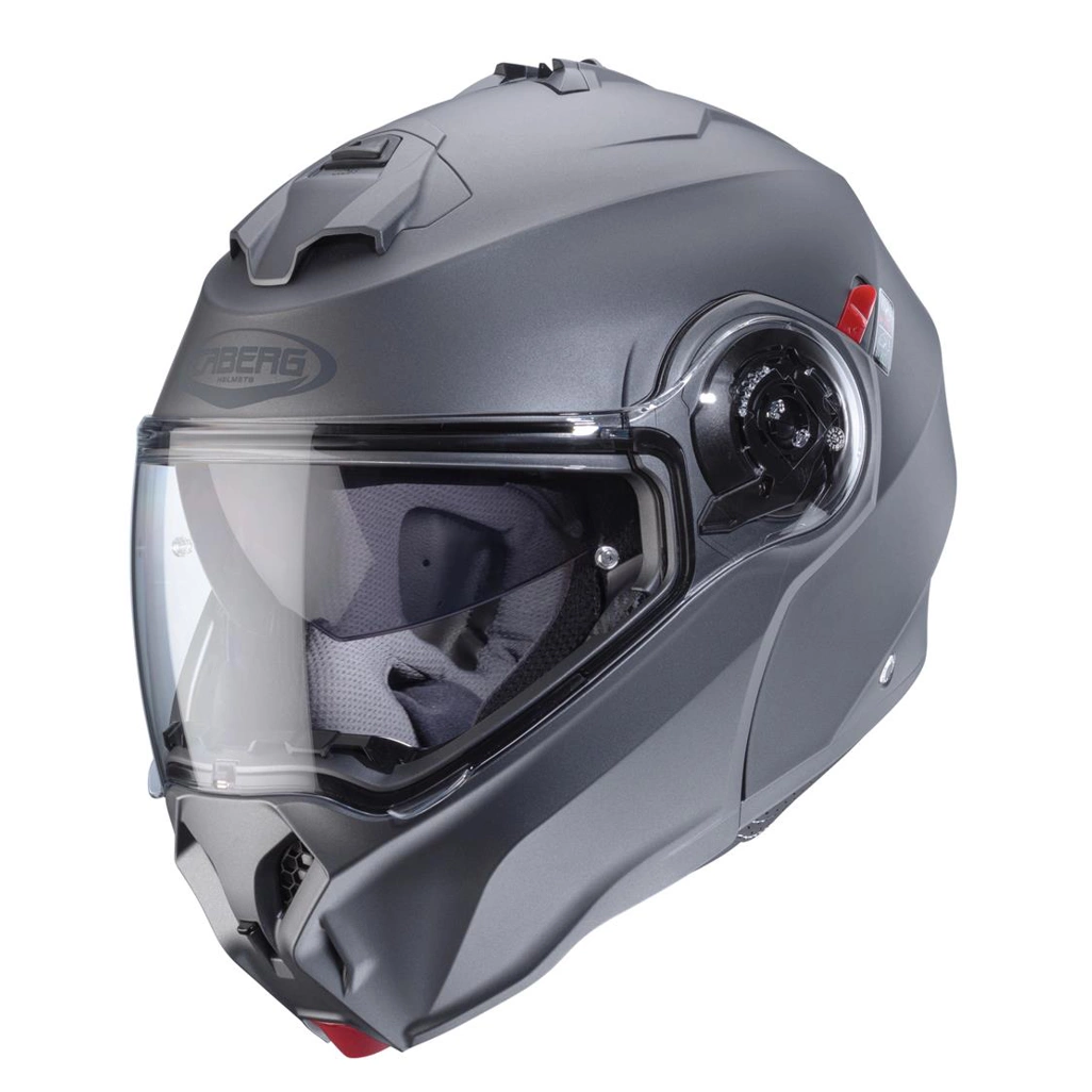 Kask szczękowy motocyklowy CABERG DUKE EVO SOLID Szary mat
