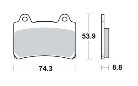 Klocki Hamulcowe TRW MCB584SV