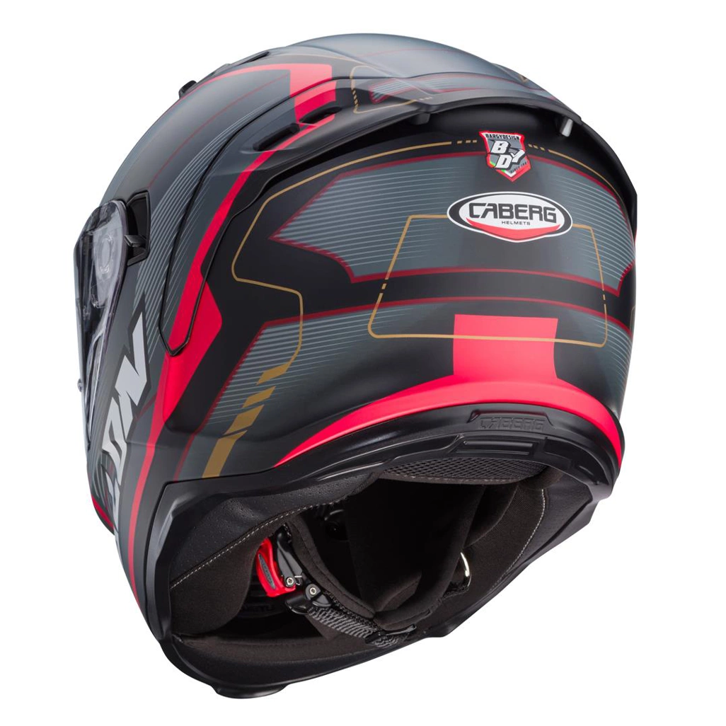 Kask integralny motocyklowy CABERG CABERG AVALON X OPTIC Czarno-szaro-czerwony