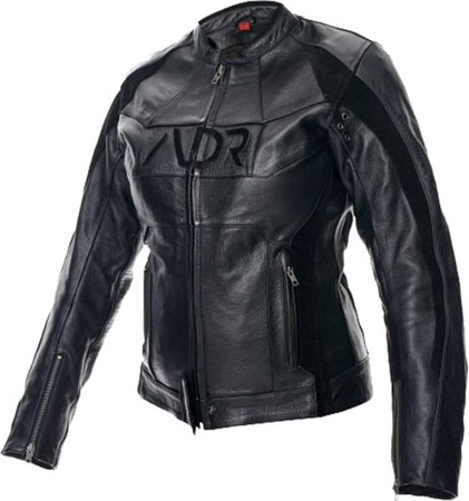 Kurtka Motocyklowa Damska ADRENALINE SPIRIT PPE skóra czarny