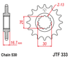 Zębatka Przednia JT JTF333.15