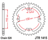 Zębatka Tylna JT JTR1415.38