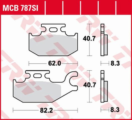 Klocki Hamulcowe TRW MCB787SI