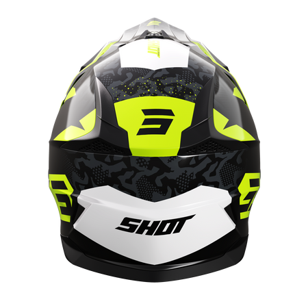 Dziecięcy Kask Motocyklowy SHOT PULSE KID AIRFIT czarny fluo