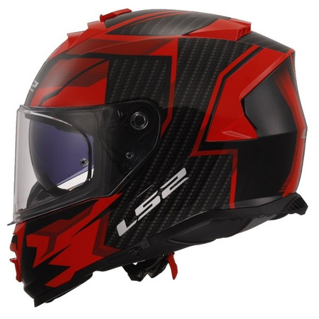Kask integralny LS2 FF800 STORM II TRACKER BLACK RED