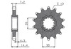 Zębatka Przednia Sunstar SUNF410-17