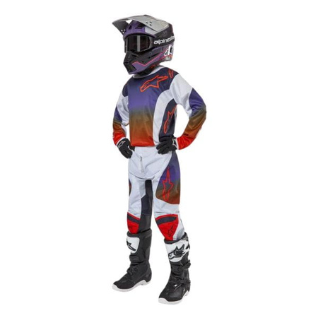 Spodnie Alpinestars MX Youth Racer Grey/Blue/Orange Dziecięce