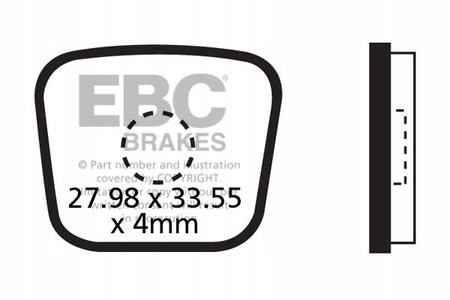 EBC KLOCKI ROWEROWE CFA278 ORGANICZNE