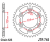 Zębatka Tylna JT JTR745.39