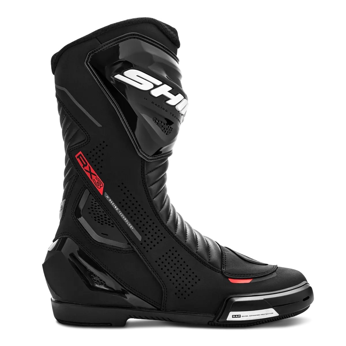 Buty Motocyklowe SHIMA RX-3 Czarne Czerwone