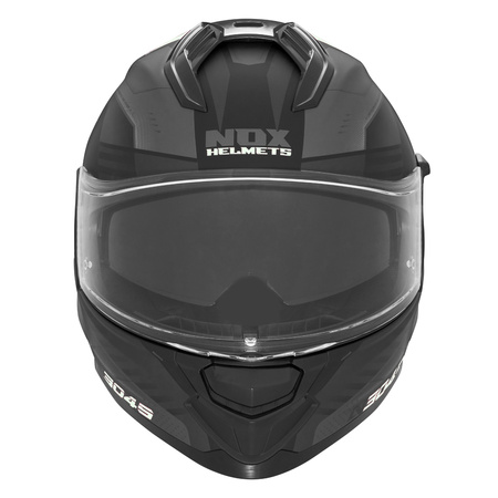 Kask Integralny Motocyklowy NOX N304 CARVER BLACK WHITE