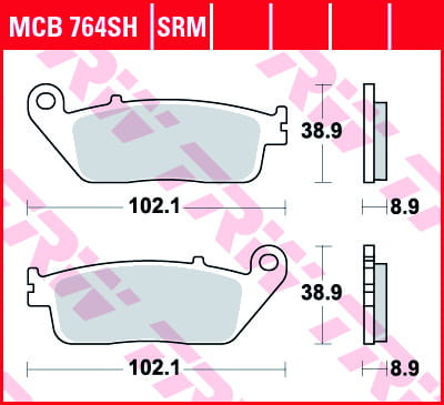 Klocki Hamulcowe TRW MCB764SRM