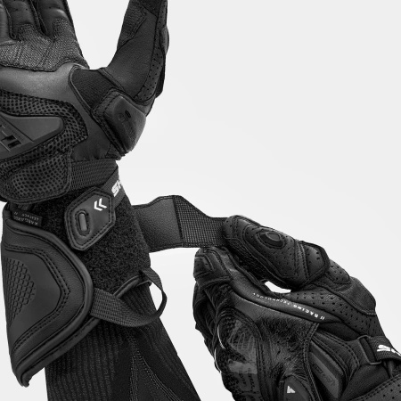 Rękawice Motocyklowe SHIMA RS-3 BLACK czarny