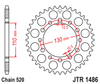 Zębatka Tylna JT JTR1486.42